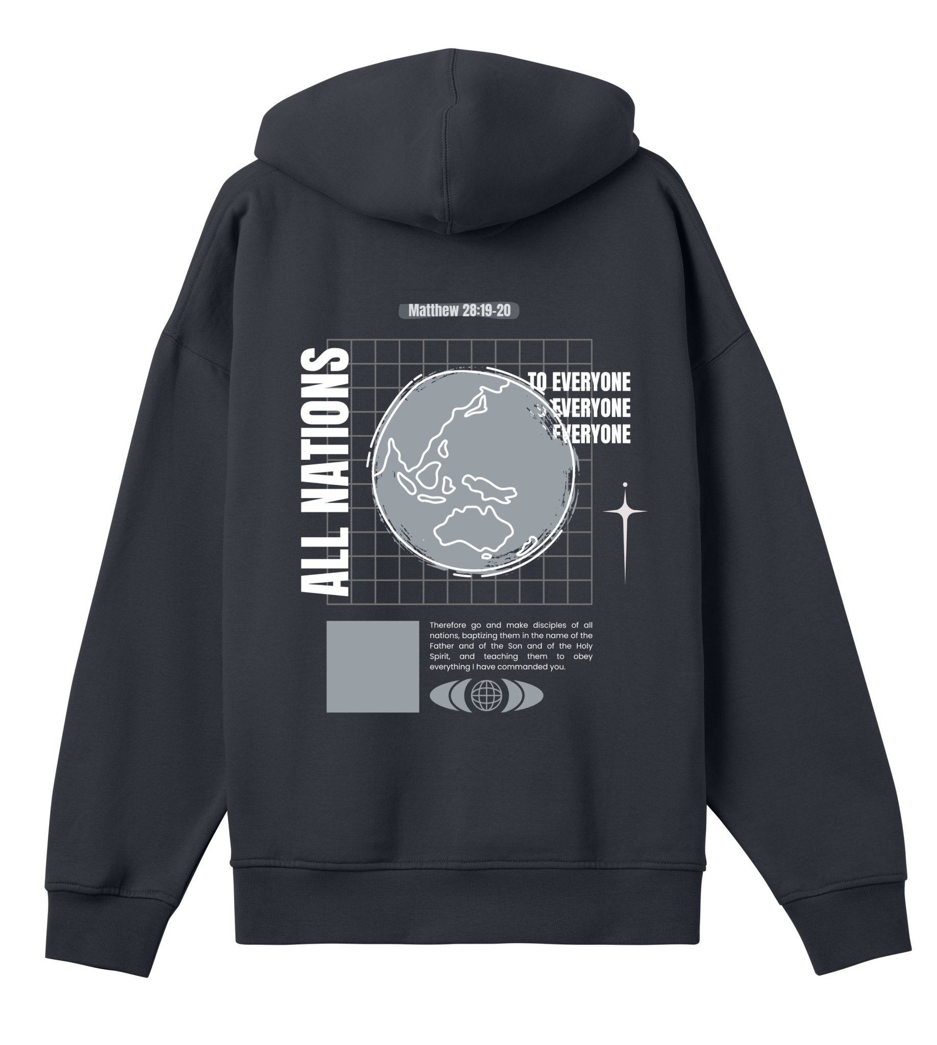 All Nations - Mens Oversized Hoodie - LetWearBeLighthoodie